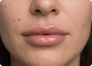 Lip augmentation after treatment